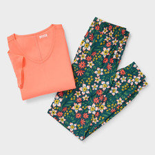 Duluth Women's Armachillo Cooling Sleep Set - Pink Floral