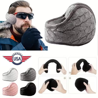 Men Women Ear Muffs Winter Ear warmers Fleece Earwarmer Behind the Head Band USA