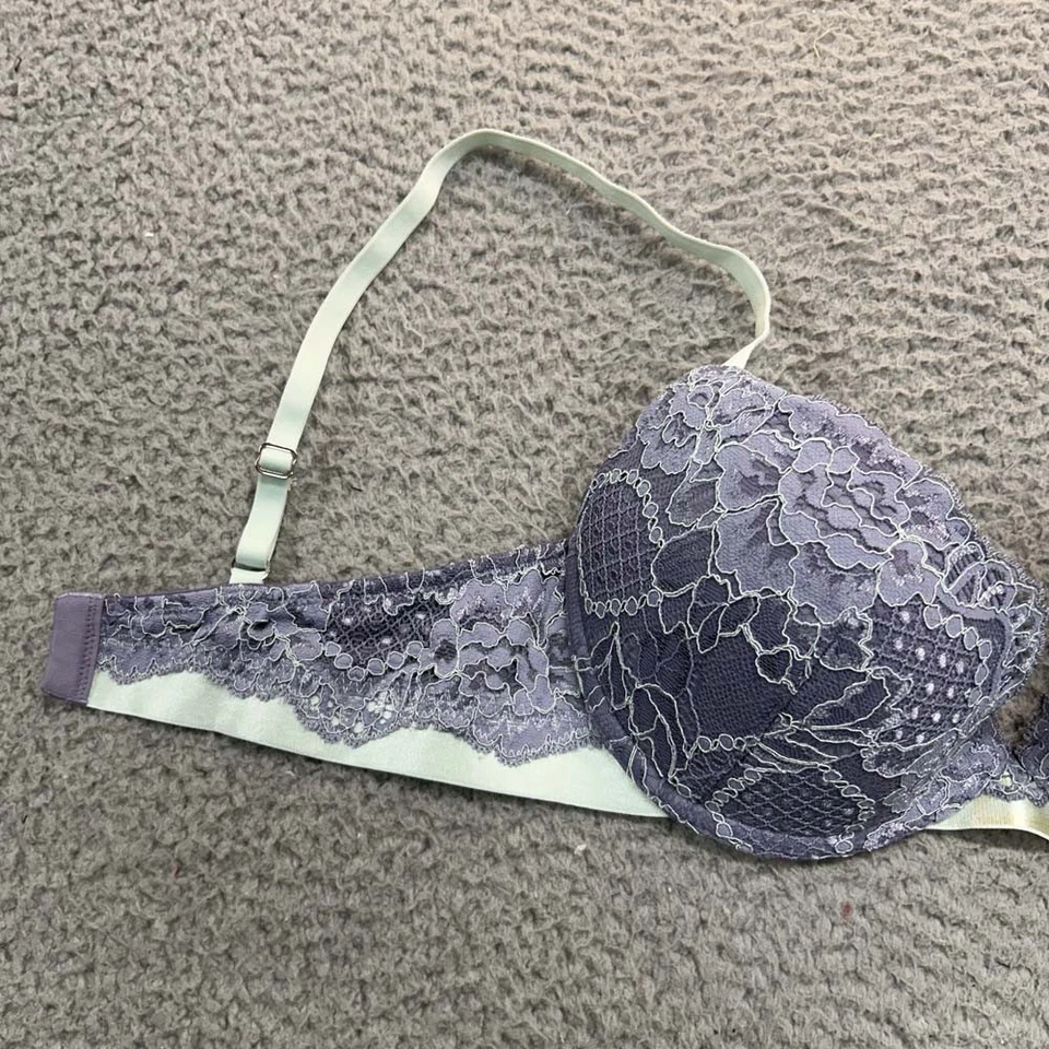 Бюстгальтер пуш-ап H&M 34B кружевной цветочный красивый - Изображение 2 из 4