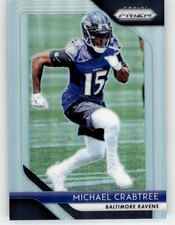 2018 Panini Prizm Silver Prizm Michael Crabtree #187 BAL