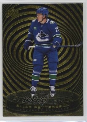 2025 Upper Deck Series 2 Fluorescence Gold /150 Elias Pettersson Rookie RC 1e0v