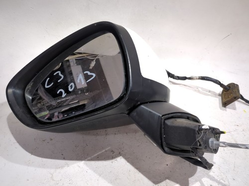 Specchietto Retrovisore Sinistro Per Citroen C3 Aircross 2017-2023 – Vetro Bianco Con Piastra Di Supporto, Non Riscaldato
