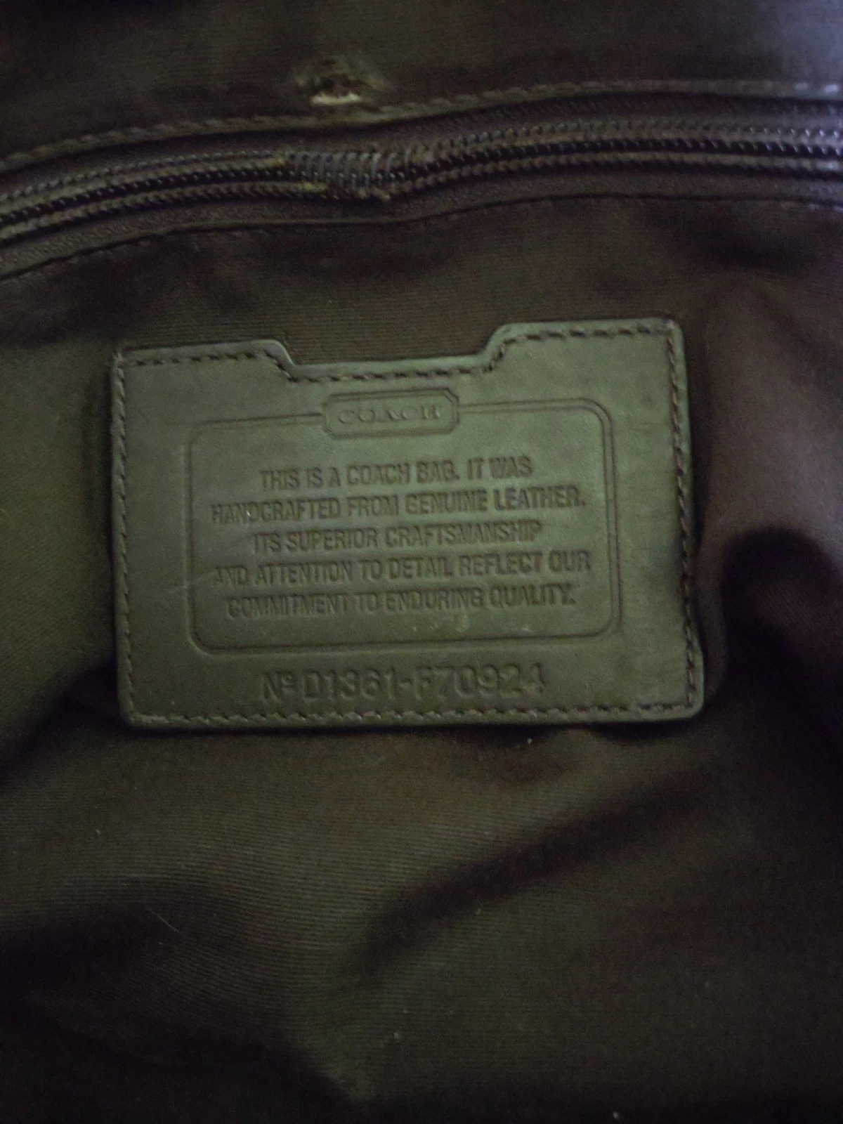 Borsa messenger Coach Camden originale vintage in pelle marrone ciottolato