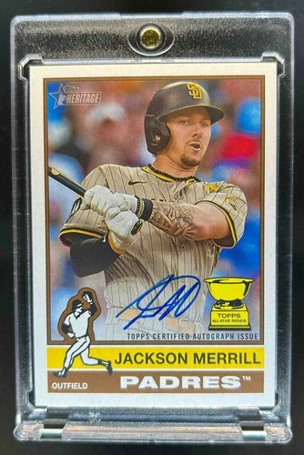 2025 Topps Heritage Jackson Merrill Real One Auto #ROA-JME Padres