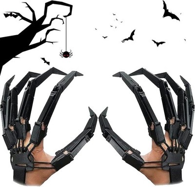 Halloween Gelenkfinger Tragbare Horror Verlängerungshandschuhe Claw Handschuhe