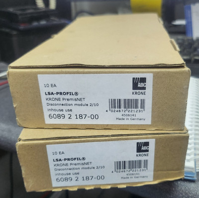 20x KRONE premisNET LSA-PROFIL 6089 2 187-00 Trennmodul L/10 - NEU!
