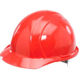 ERB Americana Cap Safety Helmet 4-Point Slide-Lock Suspension Red Erb Industries