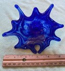 Pair of Handblown Cobalt Blue Glass Seashells — photo 6