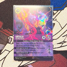 Ravensburger Disney Lorcana Ursula - Sea Witch Queen 208/204 Enchanted Holo EN