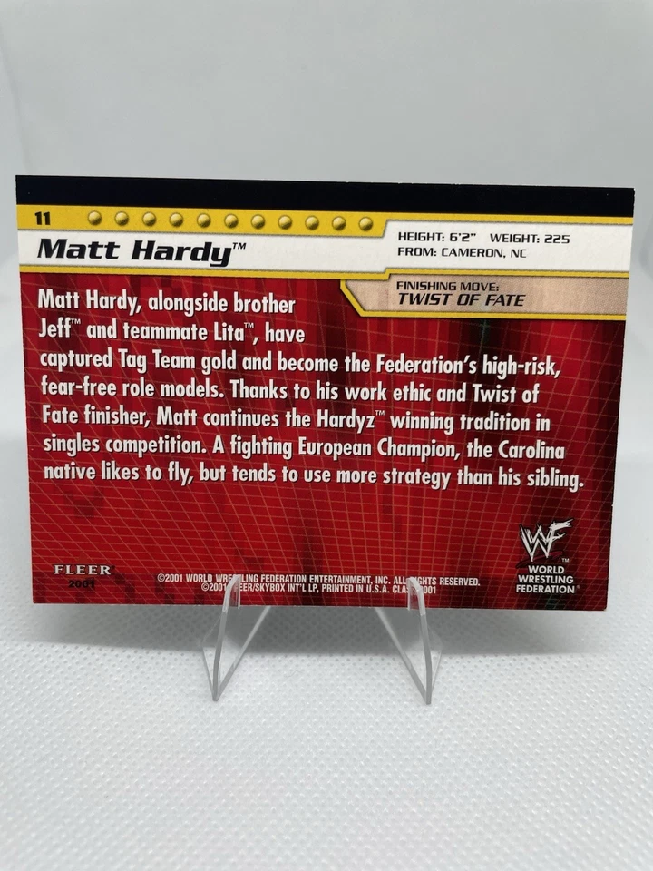 2001 Fleer WWF Championship Clash #11 Matt Hardy - Image 2 of 2