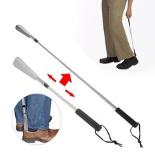 Stainless Steel Extendable Shoe Horn Long Handle Shoehorn Shoe Accessories