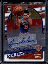 2021-22 Panini Donruss Optic Jericho Sims Signature Series RC Auto #SS-JSM