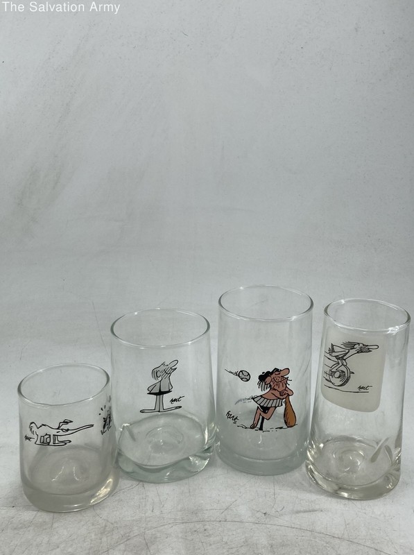 Vintage Arby's 1981 B.C. Ice Age Collector Series Featuring Wiley Glasses Lot 5