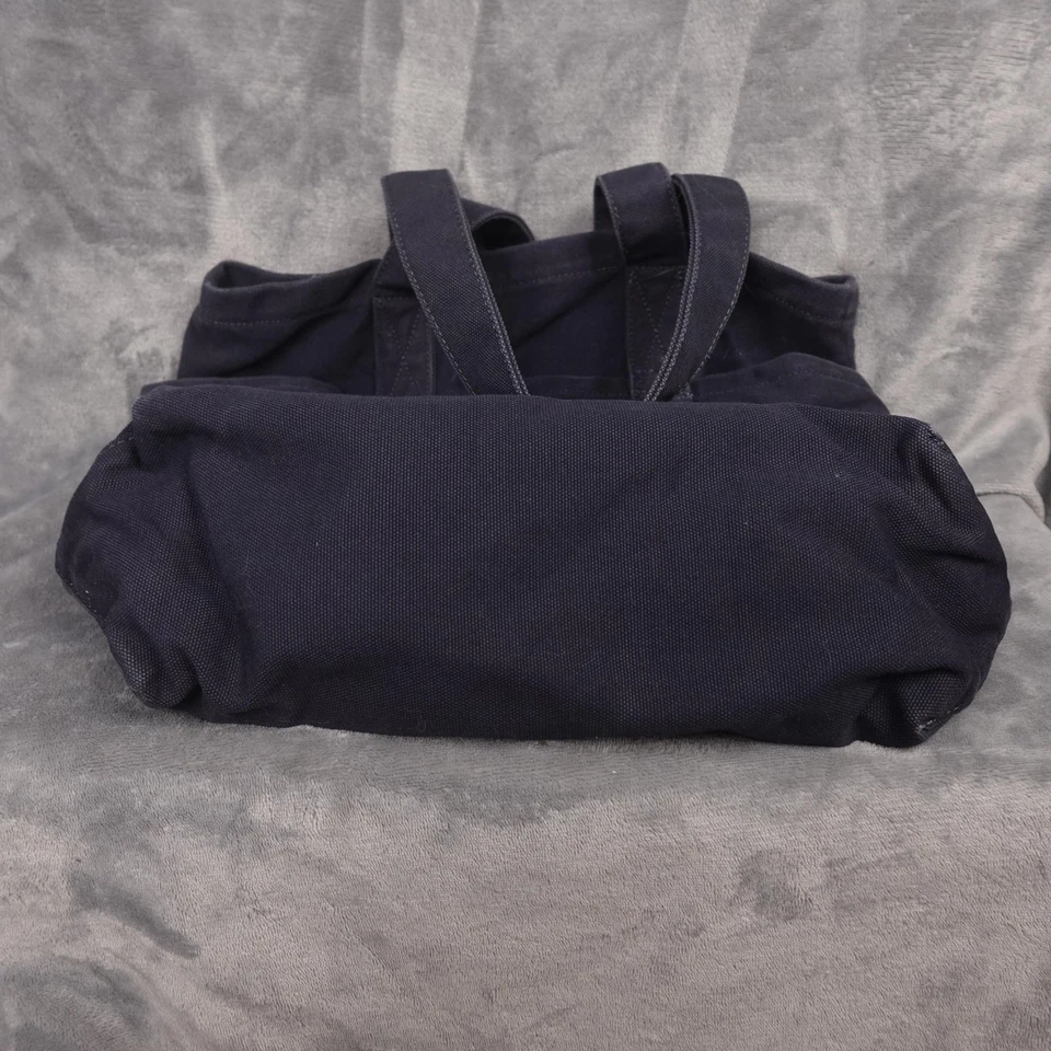 Bolso de Mano J.Crew Sporting Goods Azul Marino Lona Bolsillos Utilitarios Doble Asa Herramienta Foto 4 de 4