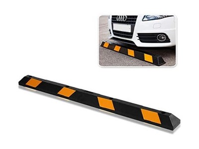 Zone Tech TS0008 Heavy Duty Rubber Parking Curb   72 