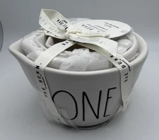 Rae Dunn RARE Ceramic New Farmhouse MATTE Nesting Measuring Cup Set 
