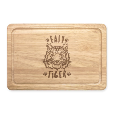 Easy Tiger Rechteckig Holz Schneidebrett - Lustig Tiere