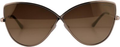 Tom Ford Elise 02 TF 569 Rose Gold 28A Butterfly Metal Sunglasses 65-5-140 FT569