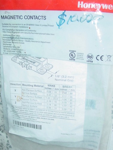 HONEYWELL 7939-2W Magnetic Contact 3-Pack White Alarm Install Parts Ademco NOS - Picture 10 of 11