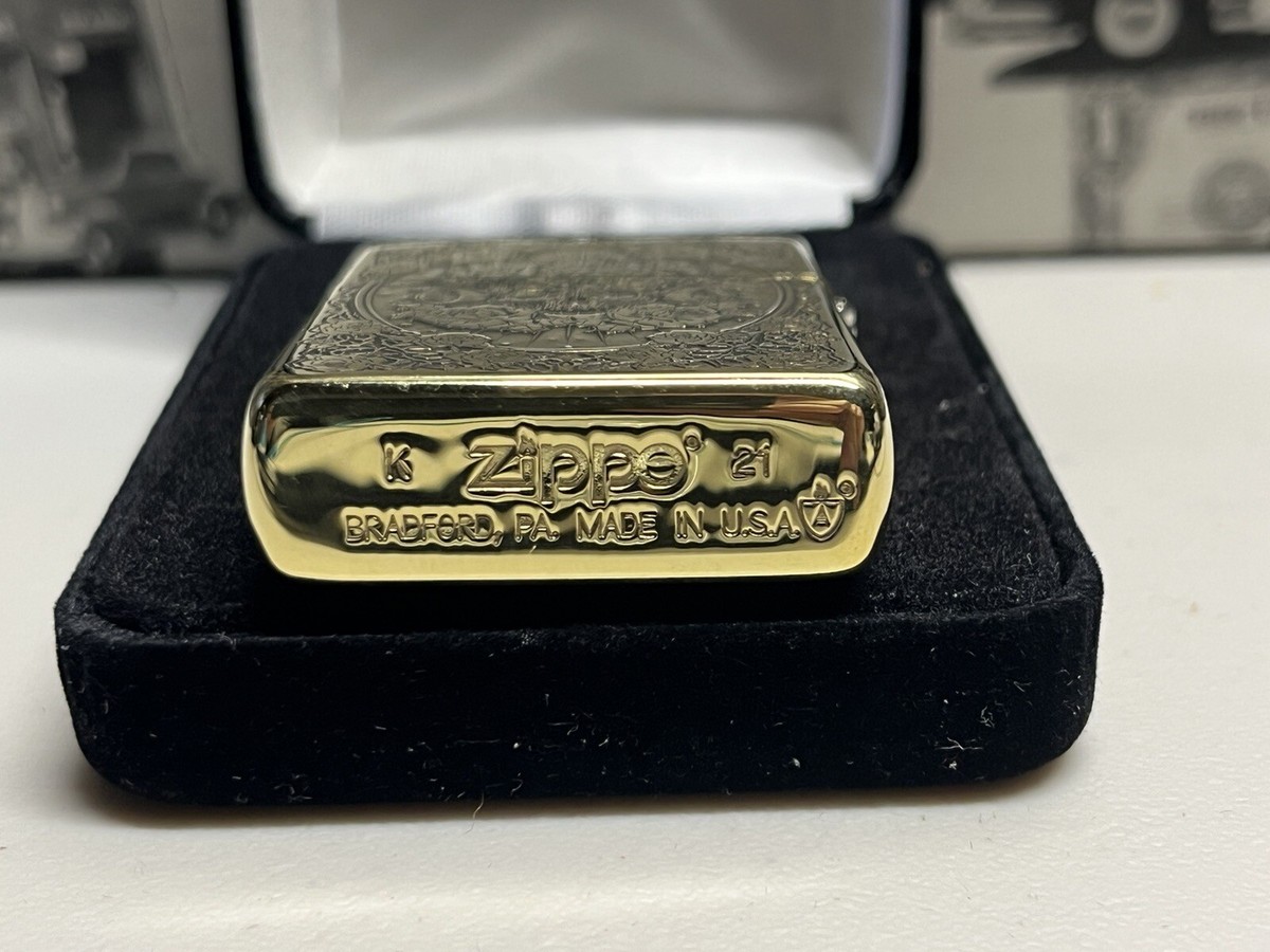 RARE Zippo Armor 5-Side Constantine Lighter – Velvet Box, US Collectible