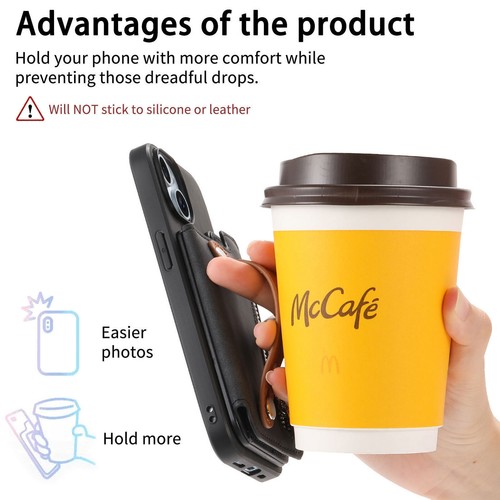 Magnetic Zip Card Slot Phone Case For iPhone 16 15 14 13 12 11 Pro SE XR XS 7 8 - 第 9/33 張圖片