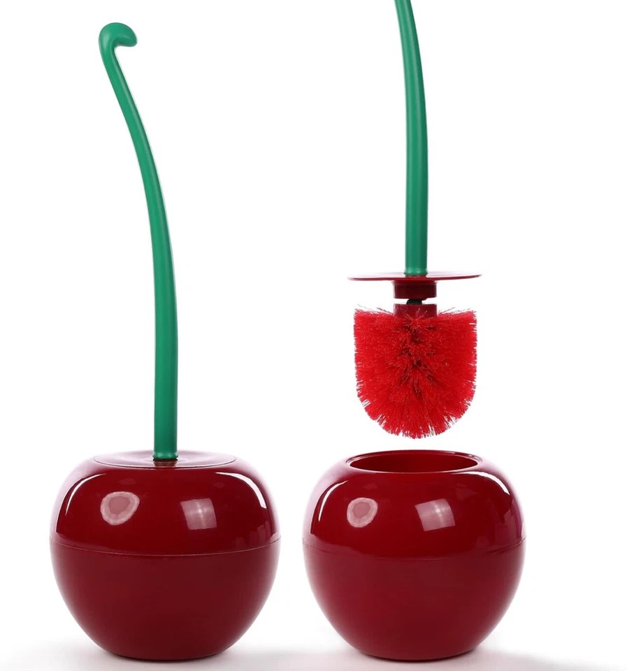 Toilettenbürste / 1 Stück WC-Bürste-Set in Kirschform / WC-Reinigungsbürsten - Bild 3 von 4