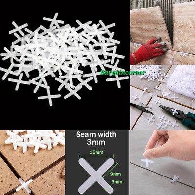Fliesenabstandshalter Fliesenplatte gleicher Spalt Kreuzform Fliesenabstandshalter Fliesenpositionierung 3 mm