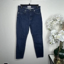 Everlane High Waist Straight Leg Jean in Blue Size 28 Regular