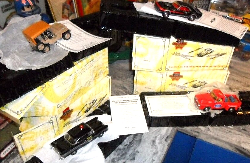 4 LOT Matchbox 1/43 +CERTS BOX '57 HIGHWAY PATROL '45 JEEP '68 CAMARO FORD TRUCK - Image 3 of 4