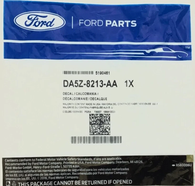 2013 2014 2015 2016 Lincoln MKS capô dianteiro cromado emblema estrela DA5Z-8213-AA - Imagem 4 de 4