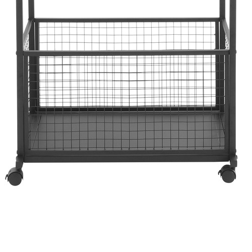 16-Tier Double-Sided Ribbon Holder Organizer Rack Ribbon Storage Holder W/ Wheel - Picture 7 of 14