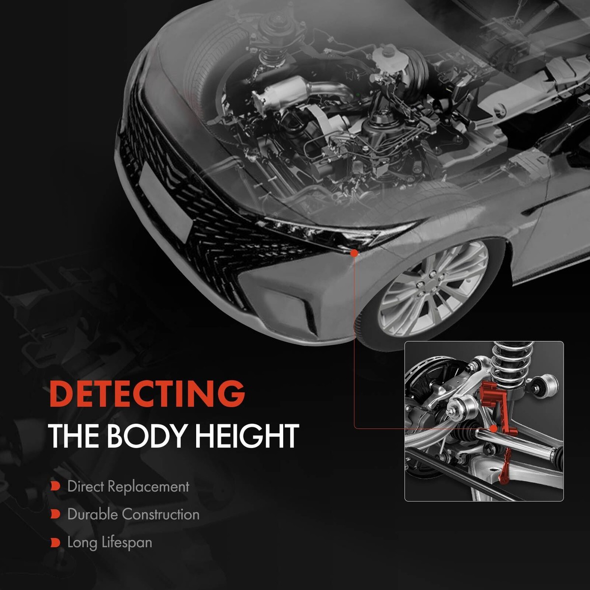 Ride Height Level Sensor for Jeep Grand Cherokee 2015 SUV Front