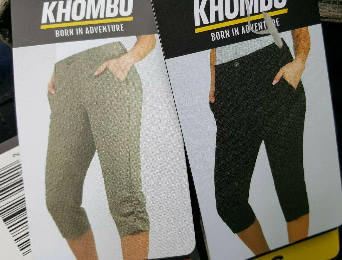 Khombu Capri Pants Womens Stretch Solid Pants Stretch Fabric, Zip Pocket S, M, L
Opens in a new wind