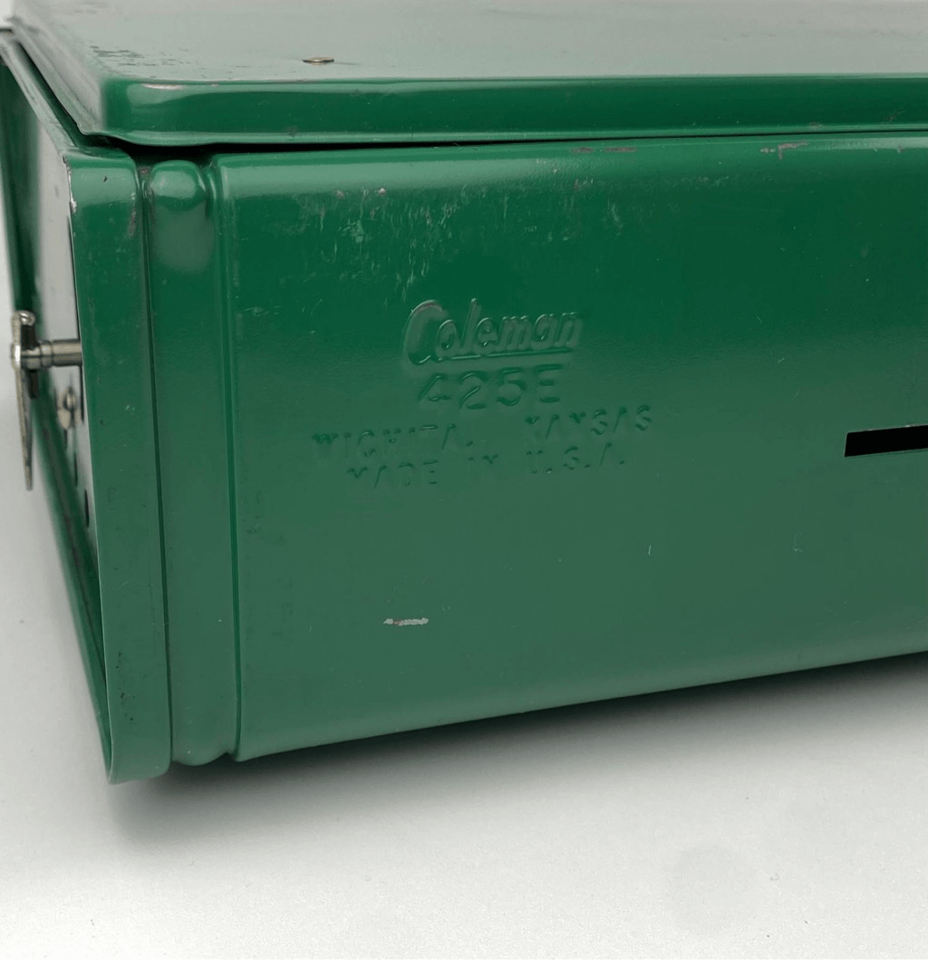Coleman - vege。 Vintage Coleman USA Two Burner Camp Stove 425E499 Green w