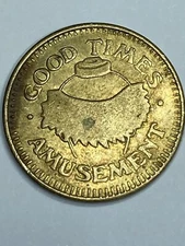 VINTAGE GOOD TIMES AMUSEMENTS TOKEN NORTH FORT MYERS FLORIDA OBSOLETE #qr1