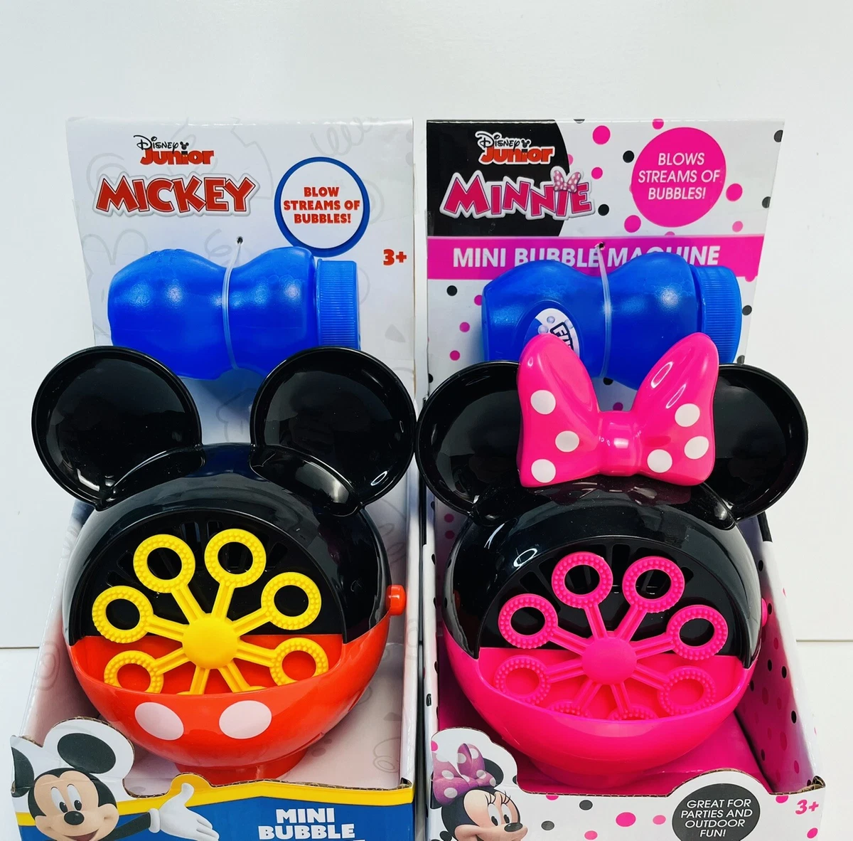 Disney Junior Mickey Mouse Mini Bubble Machine Battery Op Toy Ages