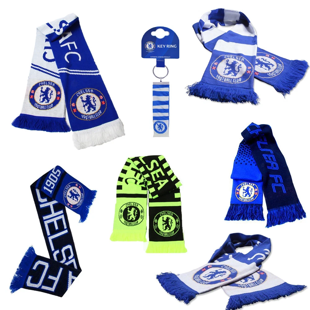 Chelsea FC Soccer Football Scarf Licensed New Blue White