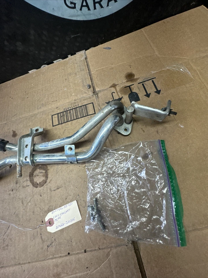 07-17 Nissan 370z Infiniti G35 G37 Q70 Left Coolant Water Pipe 21022-JK00C - Image 4 of 4
