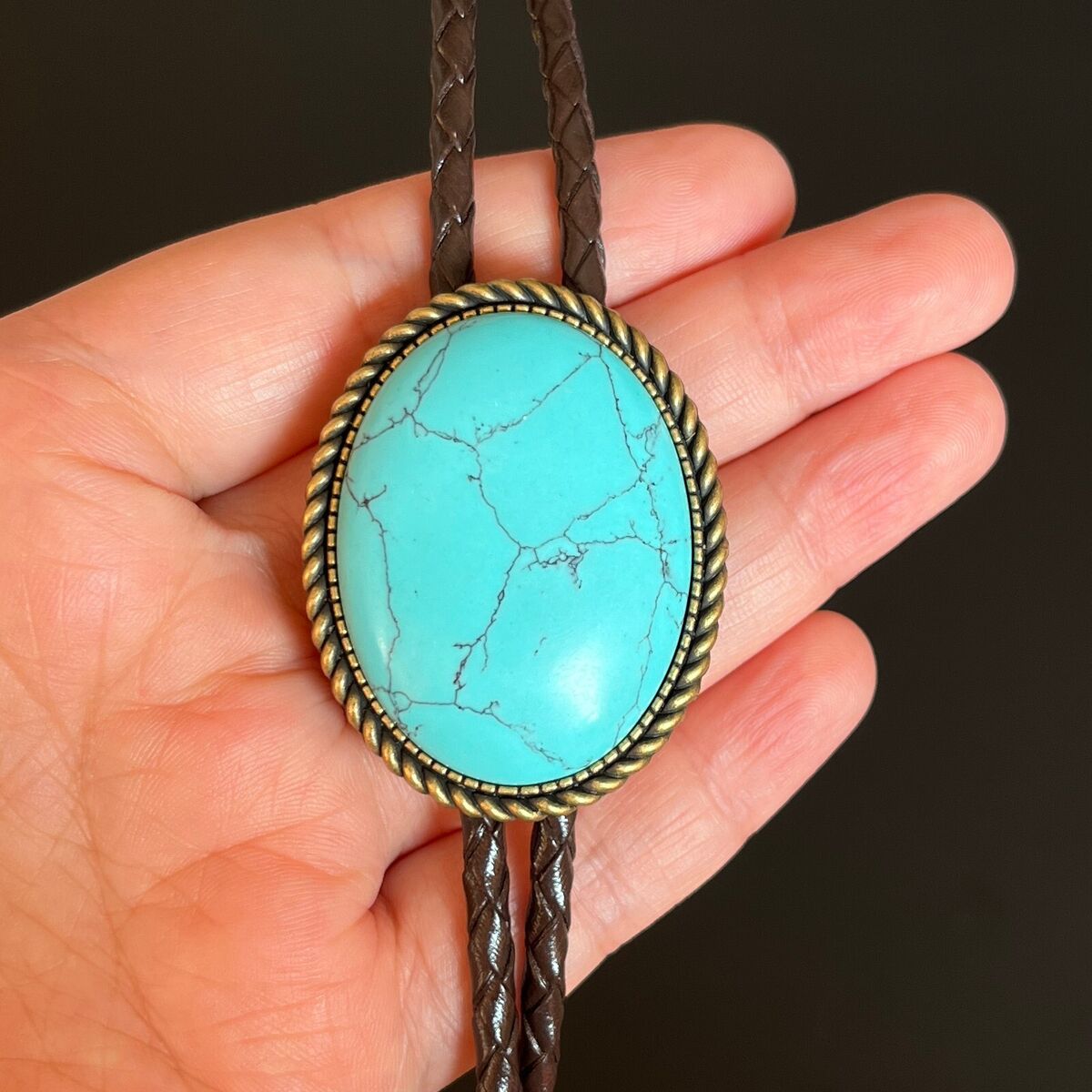 Heavy Sturdy Mens Vintage Native American Navajo Turquoise Sterling Silver Bolo Tie Heavy Sturdy Mens Vintage Native American Navajo Turquoise Sterling Silver Bolo Tie