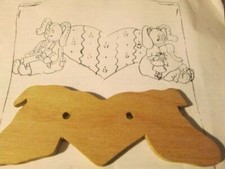 Wood Pieces For Bunnies & Heart Message Board