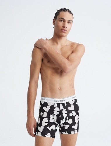 Nuevo con etiquetas Calvin Klein (Pequeño) Moderno Algodón Elástico Día en V Calzoncillo Boxer NB3349-003 - Imagen 4 de 4