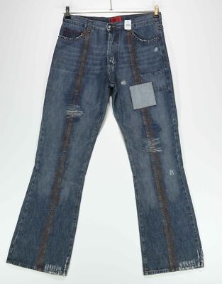 HUGO BOSS RED ladies jeans W33 L32 33/32 grey light blue used bootcut like new J2272