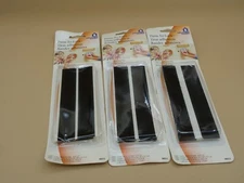 9 Pcs Hook and Loop Strip Adhesive Sticky Back Fastener BLACK 3/4" X 5"