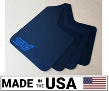 [SR] Mud Flaps Set BLACK with Custom Vinyl Logo A 