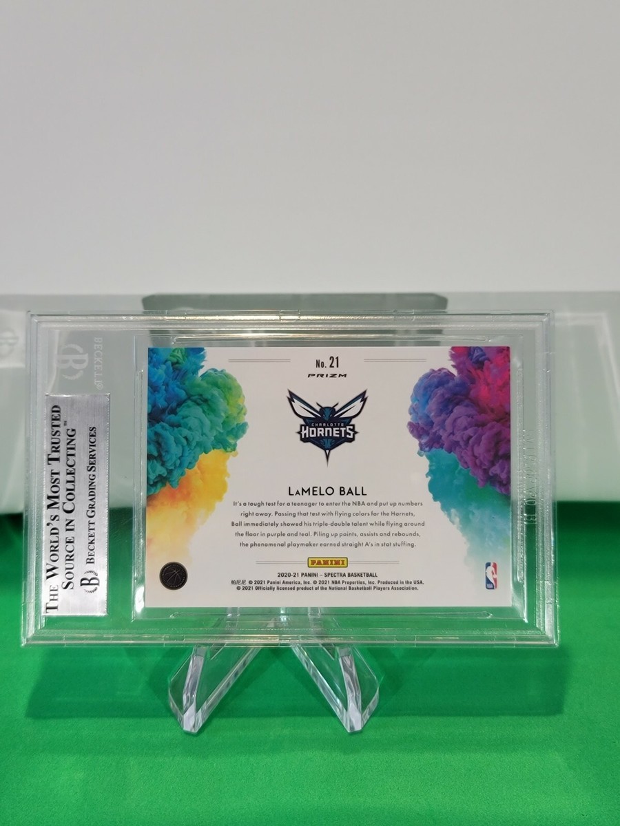 2020-21 Spectra Color Blast SSP LaMelo Ball Charlotte Hornets BGS