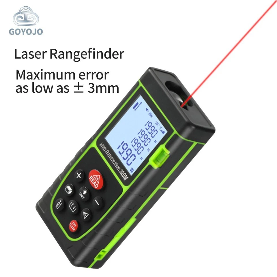 Handheld Laser Rangefinder Digital Distance Meter Tape Measure 40m 60m 80m 100m - Image 4 of 4