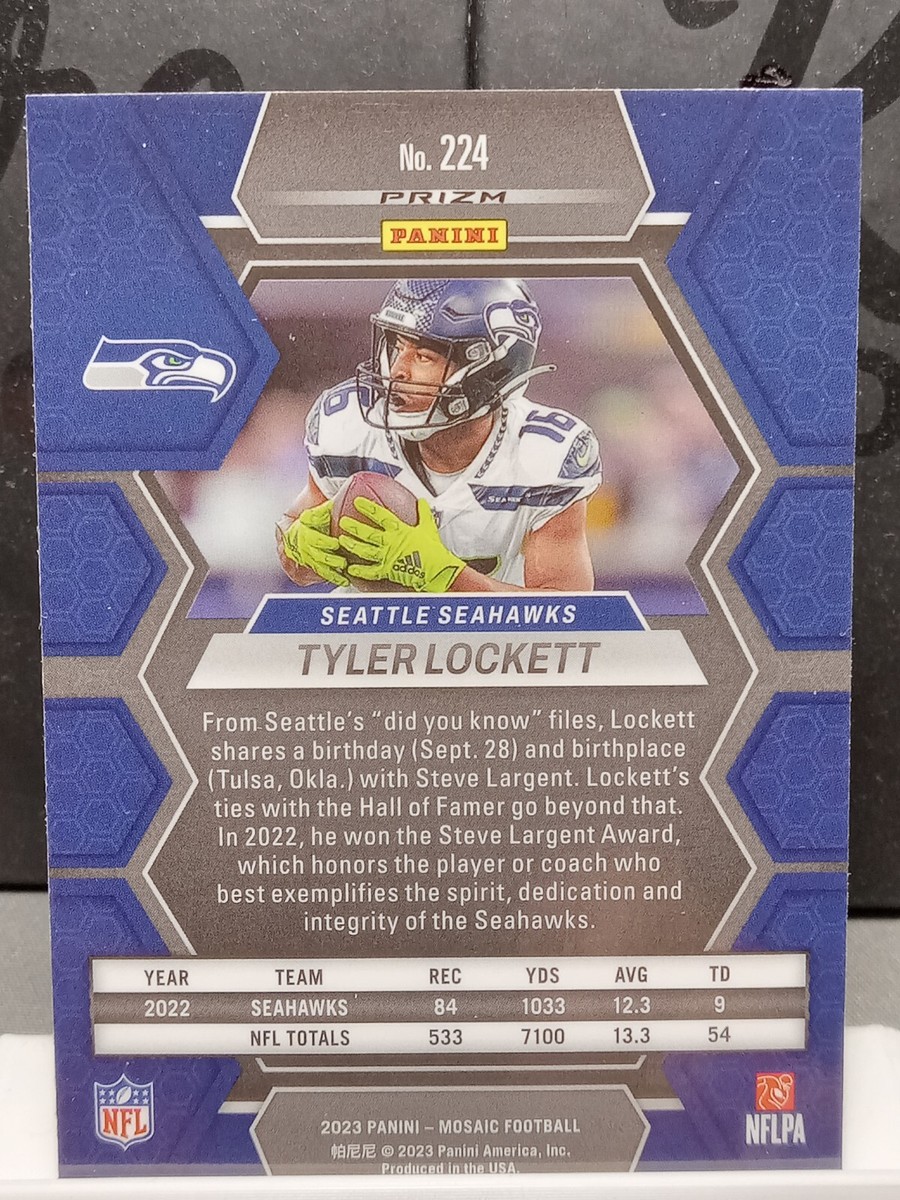 2023 Mosaic Blue Reactive Prizm #224 Tyler Lockett Seattle