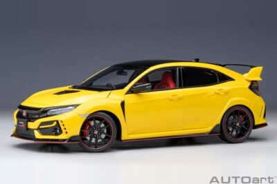 AUTOart 73225 - 1/18 Honda Civic Type R (FK8) Limited Edition (Sunlight Yellow)