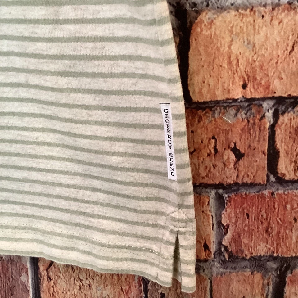 SLEEP SHIRT Size XL Groffrey Beene Mens Short Sleeve Striped Sleep Top NEW! - Image 3 of 4