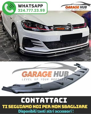 Splitter Paraurti Anteriore Per VW Golf 7 - Labbro Aerodinamico In ABS Per GTI, R, GTD